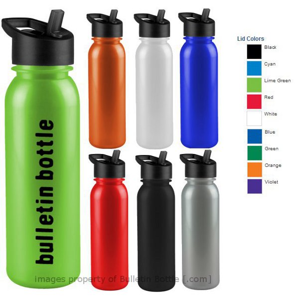 Flip Straw Sports Bottle | Tritan Water Bottles | Bulletin Bottle [.com]